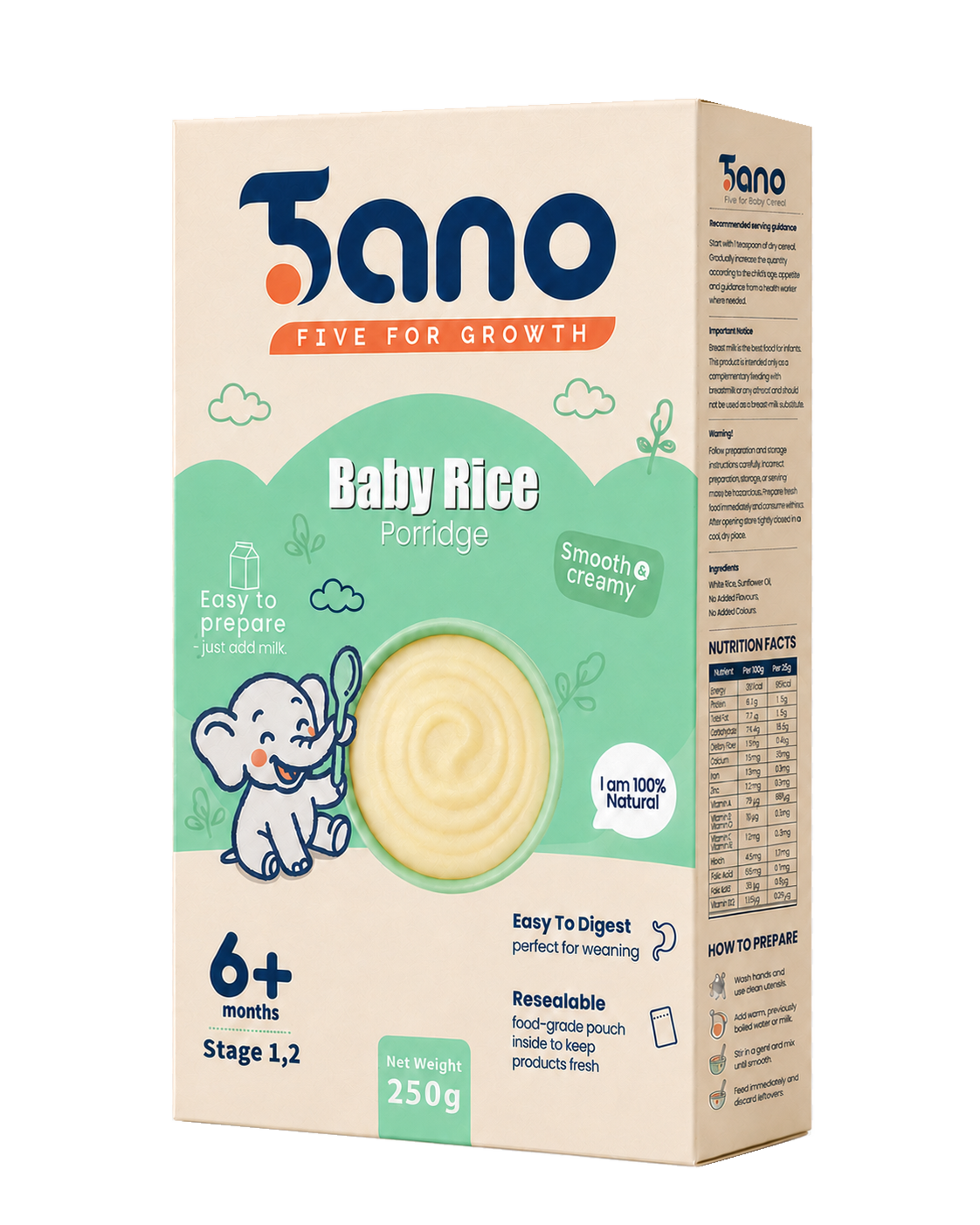 Tano Baby Rice porridge pack